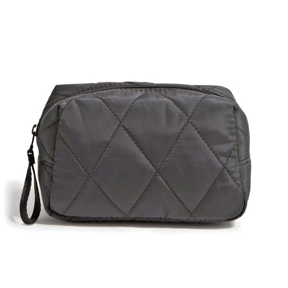 Vera Bradley Black Women's Outlet Ultralight Medium Cosmetic Toiletry Bag NWOT - Picture 1 of 7